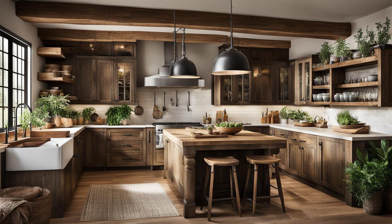 rustic kitchen interior design