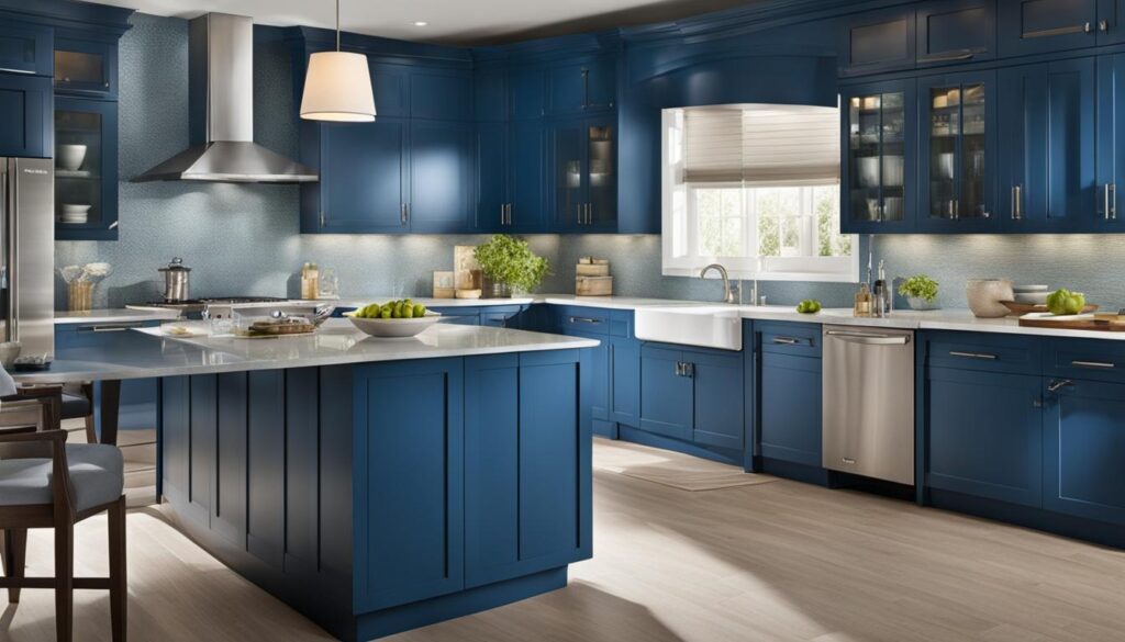 warna cat dapur biru