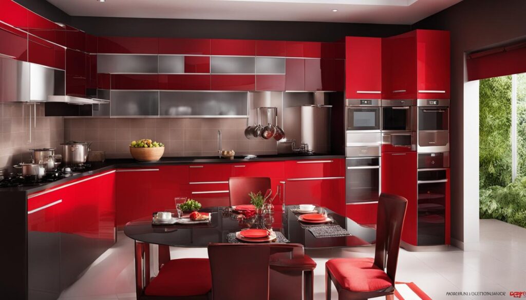 warna cat dapur merah